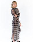 Dawn Plaid Mesh Dess