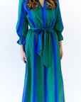 Marguriette Striped Maxi Dress