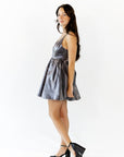Stardust Bow Accent Mini Dress