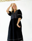 Nori Embroidered Cotton Dress