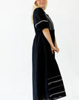 Nori Embroidered Cotton Dress