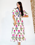 Cane Floral Maxi Dress