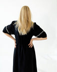 Nori Embroidered Cotton Dress