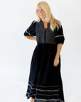 Nori Embroidered Cotton Dress