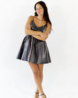 Stardust Bow Accent Mini Dress
