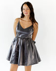 Stardust Bow Accent Mini Dress