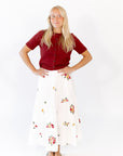 Cynthia Floral Midi Skirt