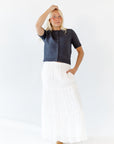 Nelson Ruffle Detail Maxi Skirt