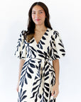 Nora Botanical Wrap Dress