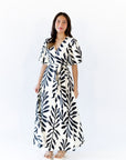 Nora Botanical Wrap Dress