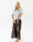 Vivian Plaid Maxi Skirt
