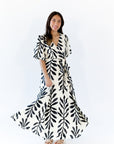 Nora Botanical Wrap Dress