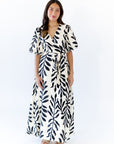 Nora Botanical Wrap Dress