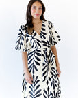 Nora Botanical Wrap Dress