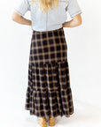 Vivian Plaid Maxi Skirt