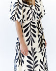 Nora Botanical Wrap Dress