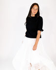 Taryn Bow Detail Knit Top