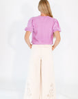 Gilly Eyelet Hem Pants