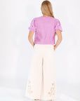 Gilly Eyelet Hem Pants