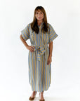 Hazel Belted Midi Dress