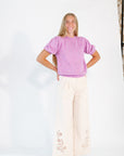 Gilly Eyelet Hem Pants