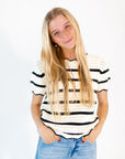 Bennie Crochet Scalloped Top