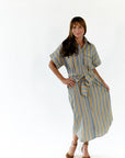 Hazel Belted Midi Dress