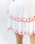 Meghan Eyelet Skirt Set