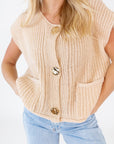 Beverly Button Front Knit