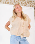 Beverly Button Front Knit
