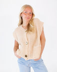 Beverly Button Front Knit