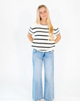 Bennie Crochet Scalloped Top