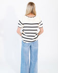 Bennie Crochet Scalloped Top