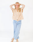 Beverly Button Front Knit