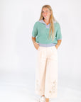 Everly Two-Tone Knit Top