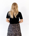Morris Short Sleeve Cardigan · Black