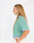 Everly Two-Tone Knit Top