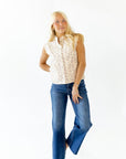 Astrid Floral Button Up Vest