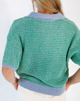 Everly Two-Tone Knit Top