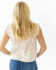 Astrid Floral Button Up Vest
