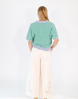 Everly Two-Tone Knit Top