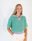Everly Two-Tone Knit Top