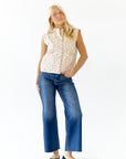 Astrid Floral Button Up Vest