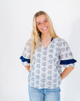 Rhylan Embroidered Floral Top