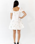 Vana Embroidered Drop Waist Dress