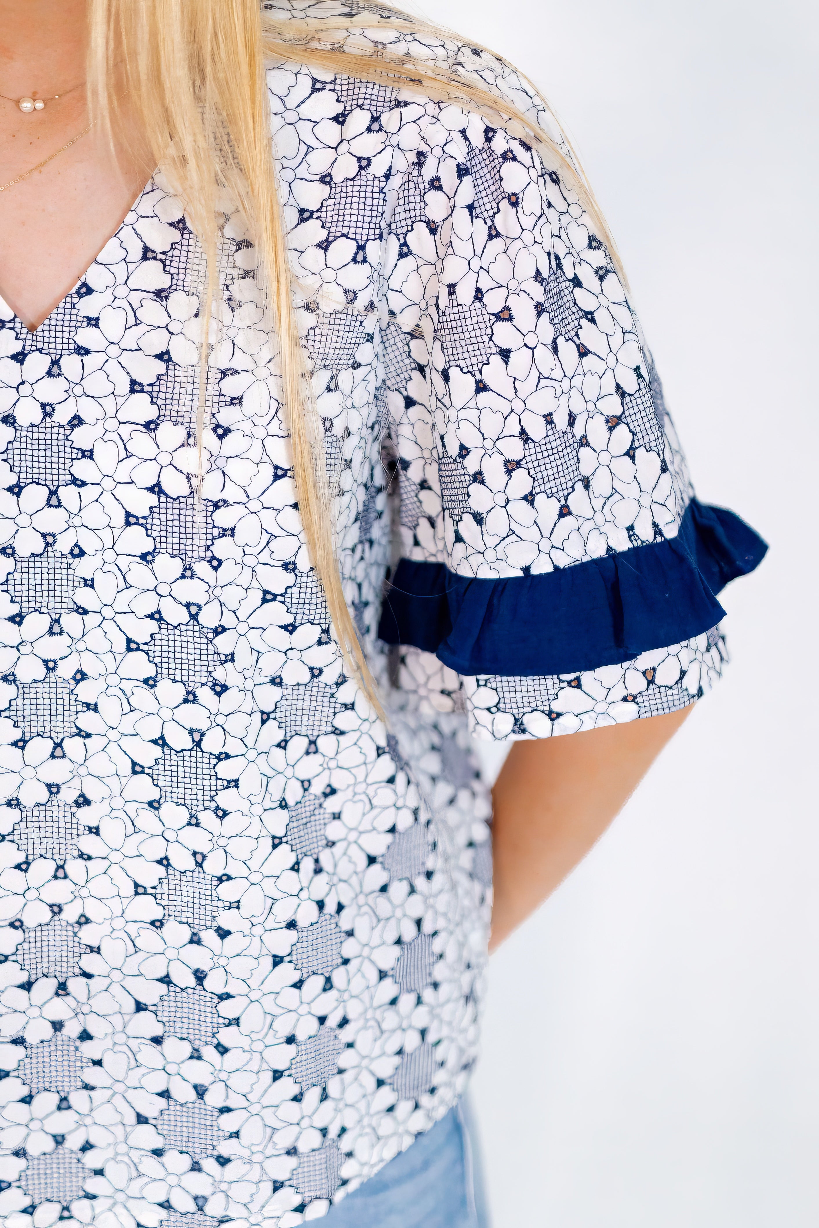 Rhylan Embroidered Floral Top