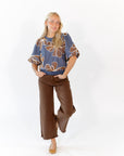 Vickie Embroidered Floral Top
