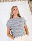Halston Cable Knit Top