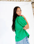 Aubriella Eyelet Lined Top