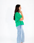 Aubriella Eyelet Lined Top
